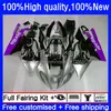 Тело для Aprilia RSV 1000 R 1000R RSV1000R RV60 Mille 03-06 Boodcome Purple BLK 9no.171 RSV1000RR RSV1000 03 04 2005 2006 RSV-1000 R RR 2003 2004 05 06 OEM Обтекивает комплект