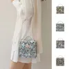 Borse da donna alla moda Borsa a tracolla con motivo serpente Borsa a tracolla con catena di perle da donna Fibbia Portafogli quadrati di lusso