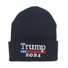 Donald Trump 2024 Hut Keep America Great Again Hut Mütze Winter Gestrickte Wollhüte Unisex Stickerei Beanie Hut Mode Hip Hop Hüte RRA10817