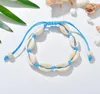 Trendy handgemaakte zee shell bedelarmbanden voor vrouwen Boheemse strand zeeschelp string touw kettingen mode boho sieraden