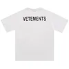 High Street Brand Vetements Letter Oversized T-shirt Casual mannelijke kleding Designer Shorts Mouw Hip Hop Man Dames Top Kleding