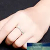 0,7CTW 3mm DF Round Cut Engagement Wedding Moissanite Lab Grown Diamond Band Ring Sterling Silver For Women Factory Price Expert Design Kvalitet senaste stil Original