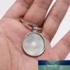 Charm 5st/Lot Keychain med Pendant Bezel Blank Fit 25mm Cameo Glass Cabochon Base Seting DIY KeyChain Key Ring Supplies For Jewelry