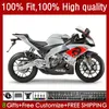 Injektionsmöbler för Aprilia RSV4 RSV 1000 RSV-1000 RSV1000 R RR 16 17 18 19 Bodywork 40No.60 RSV1000RR 2016 2017 2018 RSV1000R 16-19 Silver Black OEM-kropp