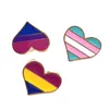 Rainbow color Enamel LGBT Brooches For Women Men Gay Lesbian Pride Lapel Pins badge Fashion Jewelry in Bulk