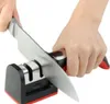 Multi Function Knives Sharpeners Antiskid Bottom Knife Accessories with Handle Carbide Ceramic Stones Kitchen Supplies WY322Q ZWL