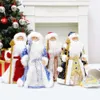 35cm 50cm Santa Claus Snow Maiden Candy Bucket Storage Bag Doll Juldekoration Siffror Presenter År 2022 Ornaments Decor 211018