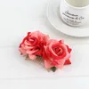 Handmade Fabric Flower Rose Bride Hair Comb Headdress Beach Wedding Hairs Accessories Headpiece for Women 10pcs