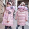 -30 Degree Children's Down Parkas Boys Snowsuit Girls Winter Coat Thicken Windproof Real Fur Collar Kids Snow Wear Clothes 5-14Y H0909