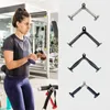 Puply Cable Machine Attachments V-Handtag Resistensband Dra ner Roddmaskiner Tillbehör Muskelstyrka Training Gym Equipments V Bar Fitness Handtag Grip