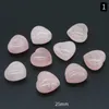 Andra 12st Natural Healing Crystal Rose Quartz Heart Love Worry Stones Set Bulk Polished Pocket Palm Thumb Gemstones Chakra Balan262p
