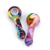 Silicone Pipe Hookah Water Bongs Colorful Portable Hand Spoon Food-grade Silica Gel Tobacco Pipes with Glass Bowl