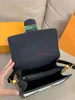 Chic farbenfrohe Umhängetaschen Kette Crossbody Bag Damenhandtasche Brieftasche Mode hochwertige echte Leder -Messenger -Tasche mit Riemenkette 227d