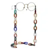 شفافة النظارات سلسلة للمرأة الأزياء الحلوى اللون النظارات الشمسية الحبال الحبل قابل للتعديل نظارات حامل حزام الرقبة