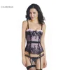 NXY set sexy Charmian San Valentino Bustier da donna Sexy Cincher in vita Maglia di pizzo Push Up Corsetto disossato Lingerie 1130