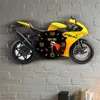 Spersonalizowany Niestandardowy projekt motocykla Drewniany Zegar ścienny - 1 niezawodna jakość w pamiątkarstwie Zabawa motocyklowa 211110