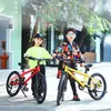 超ライトディスクブレーキロードバイク自転車20インチ6スピード子供マウンテンバイクアルミ合金自転車シティサイクル