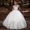 2024 Formal Bridesmaid Dress Kids Clothes For Girls Children Retro Lace Princess Dress Girl Party And Wedding Costume Vestidos L2401