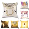 Federa per cuscino Decorazione Ramadan Fodera per cuscino Gold Moon Star Eid Mubarak Articoli per la casa festivi Prodotti tessili