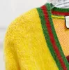 2022 brand designer women's sweaters cardigan coats cotton knits warm lettering logo print women cashmere sweaters