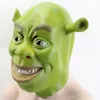 Gnhyll verde shrek látex máscaras filme cosplay prop adulto máscara de festa de animal para o traje de festa de Halloween fantasia vestido bola y200103