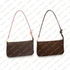 숙녀 패션 캐주얼 디자인 럭셔리 Pochette Accessoires 가방 어깨 가방 크로스 바디 키 파우치 고품질 상위 5A N41207 M40712 핸드백 지갑 지갑