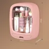 Caixa de armazenamento cosmética de parede Grande capacidade com gaveta Maquiagem Organizador Punch-Free Household Bathroom Recipiente 210315