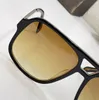 0884 preto / claro piloto amarelo óculos de sol homens moda sol óculos gafas de sol uv400 proteção óculos com caixa