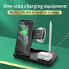 4 in 1 Qi Draadloze oplader Stand 15W Fast Charging Dock Station voor iPhone 12 11 Pro Max Apple Pencil Iwatch 6 5 Airpods