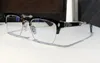 チタンエヴァギリストの眼鏡メガネメンズハバナゴールドブラックハーフフレームクリアレンズ男性ファッションサングラスフレームアイウェア9265358