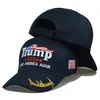 Elección de EE. UU. Sombrero Trump Nueva gorra de béisbol Velocidad ajustable Rebote Algodón Gorra deportiva F0224