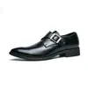 Designer rétro Mode Homme Chaussures plates Mocassins Boucle Coiffeur Casual Hommes Noir Marron Chaussures grande taille: US6.5-US13