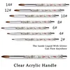UV Gel Acrílico Nail Art Brush Tool Escovas de Ombre para Manicure Desenho Pen Point Unhas Projeto Pintura DIY Ferramentas