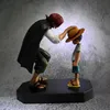 2019 New Anime One Piece Four Emperadores Shanks Straw Hat Luffy PVC Ação Figura Doll Child Luffy Modelo colecionável Feliz C02540524