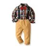 Vêtements pour enfants 2021 automne hiver nouveau bébé garçons vêtements à manches longues + pantalon enfant en bas âge Sport costume enfants Costume pour garçons ensemble X0802