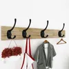 Hangers Racks 12 Pack Black Coat Hooks Väggmonterad Med Retro Dubbel Utility För Coat, Scarf, Väska, Handduk, Key, Cap