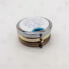 100pcs/lot Custom LOGO Portable Make Up Pocket Compact Mirror Silver Antique Copper Gold Black Cosmetic Purse Mirrors