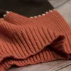 Swetry dla kobiet dla kobiet w stylu Korean Koreański Ożyw Kobieta Kobieta okrągła szyja Knotowy Winter Lopart Christmas Sweter