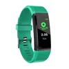 ID115 mais pulseiras inteligentes pulseira rastreador de fitness rastreador de cardíaco relógio smartwatch para celular ios celulares com caixa de varejo DHL / UPS