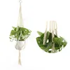 Plant Hangers Macrame Touw Potten Houder Touw Muur Opknoping Planter Opknoping Mand Installatie Houders Indoor Flowerpot Mand Opheffen DAR26