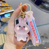 Adorable Crystal Blush Animal Series Resin Doll Keychain Fun Car Bag Key Chain Fashion Men Women Couple Charms Accessories Gift G1019