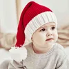 2PC Skullies Mössor Kvinnor Skidlock Hattar Vinter Fleece Mode Pompom Beanie Snö Sticka Jul Bonnets Toddler Boys Girls Hat Y21111