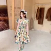 2021 haute qualité livraison gratuite bébé filles robes été enfants robe florale sans manches enfants robe pour filles papillon filles vêtements