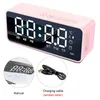 Clocks Accessories Other & LED Display For Bedroom Office Player Mini Household FM Radio USB Rechargeable Desktop With Wireless Speaker Digi