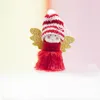 2021 HW414 Cheerleading Christmas Decorations Creative Cute Plush Angel Girl Pendant Mini Wool Doll Pendants