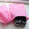 non woven sack with rope storage bag Travel portable drawstring shoe dust bags Thickened non-woven bundle pockets YHM81-1-ZWL