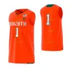 Nik1 NCAA College Miami Hurricanes Basketball Jersey 4 Keith Stone 5 Harlond Beverly 10 Dominic Proctor 11 Anthony Walker Custom Stitched