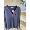 Fashion Womens Knits Cardigan Bedrukt met liefde Losse casual v-hals trui Comfortabele warme kleding