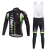 2024 Pro Mens Black Green Winter Cycling Jersey Set Long Sleeve Mountain Bike Cycling Clothing Breattable Mtb Bicycle Clothes Wear Suit B35