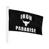 Iron Paradise Flags Decoration Banners 3 x 5ft Spedizione gratuita Outdoor Indoor Alta qualità con due anelli di tenuta in ottone